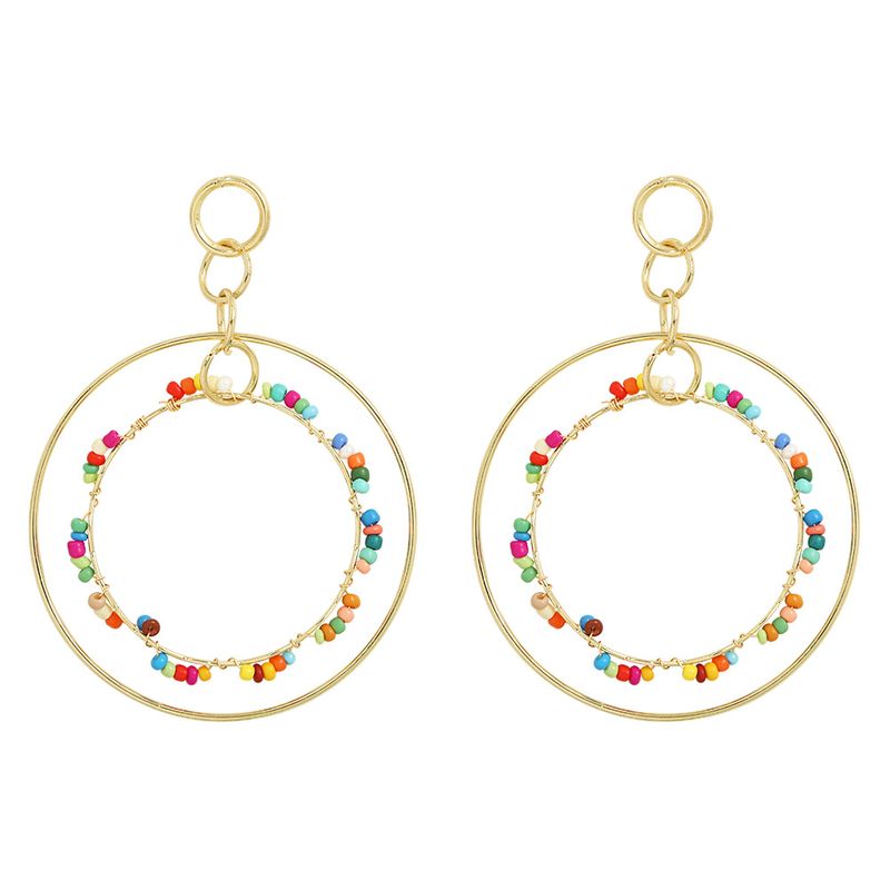 Fashion Double Circle Earrings Wholesale