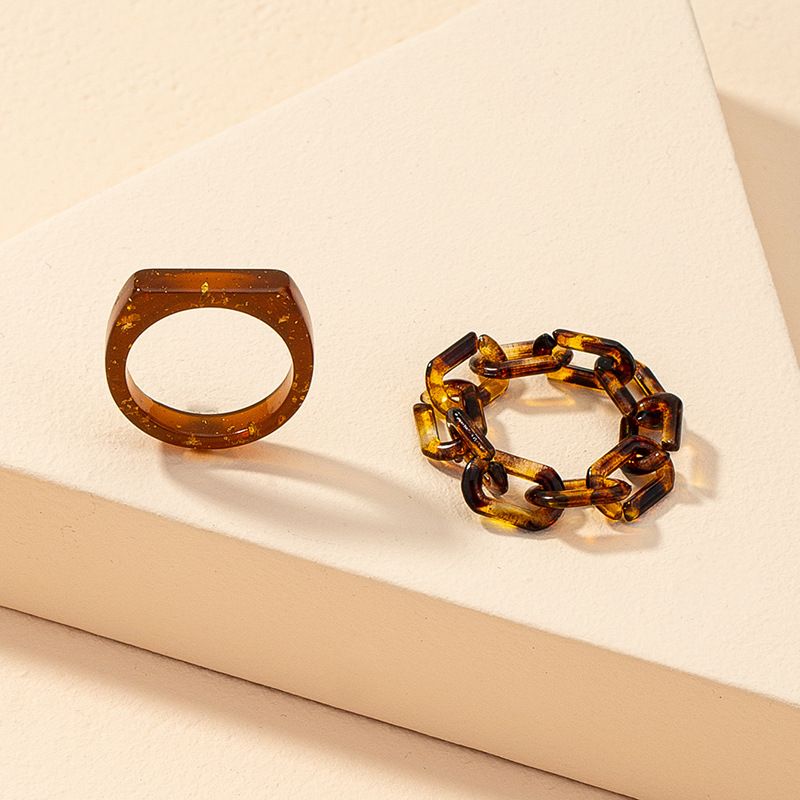 Wholesale Fashion Resin Ring Set