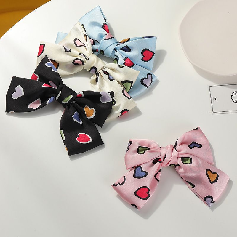 Korean Fashion Solid Color Bow Hairpin