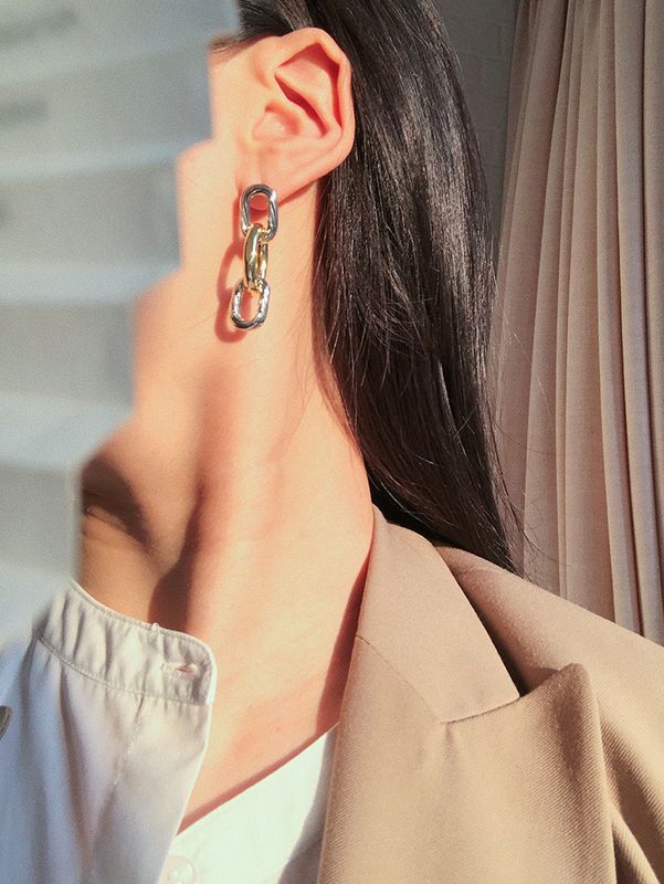 Fashion Simple Chain Long Earrings