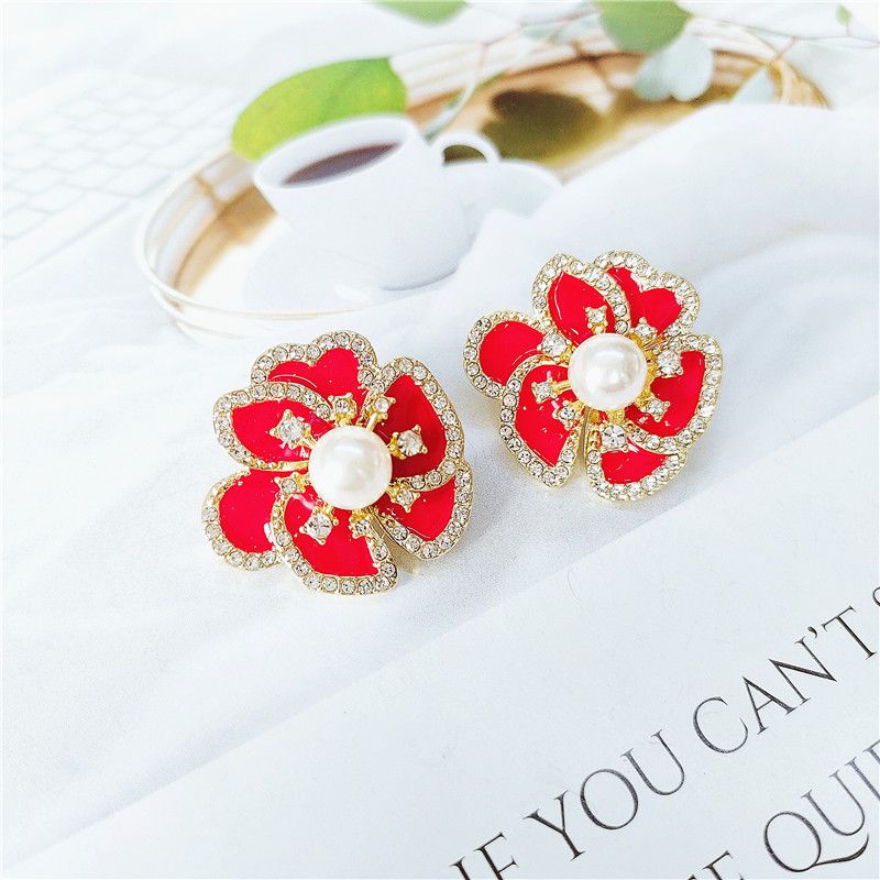Fashion Simple Hollow Flower Earrings
