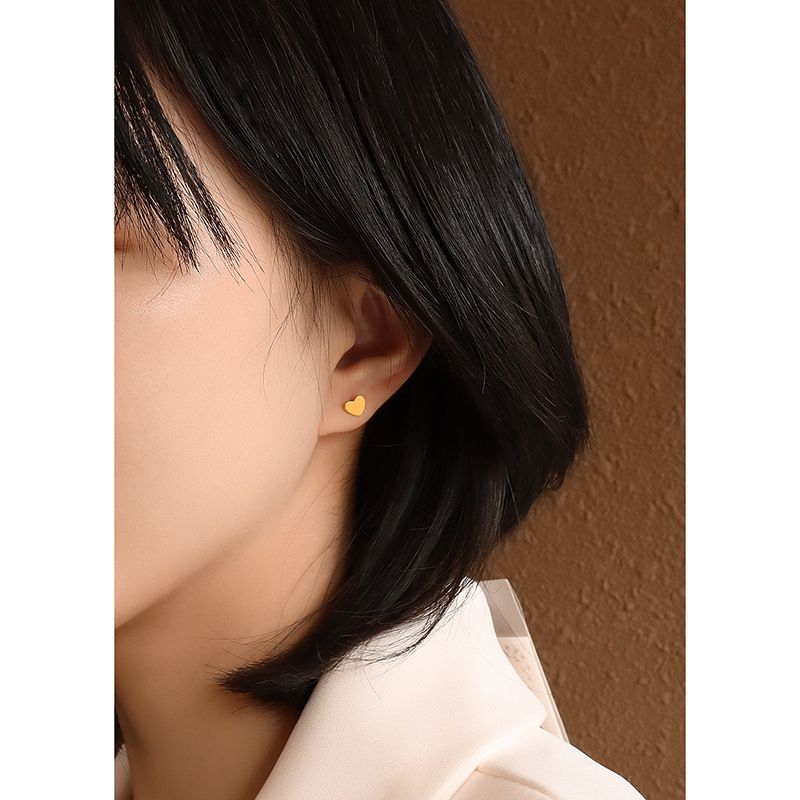 Korean Mini Heart-shaped Earrings