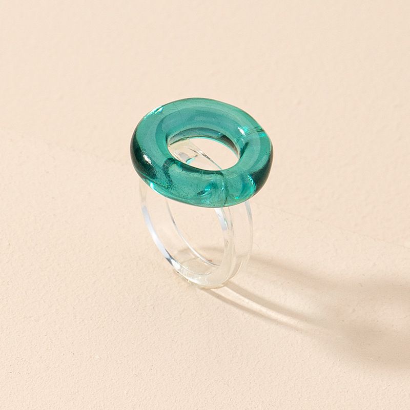 Retro Fashion Acrylic Transparent Ring