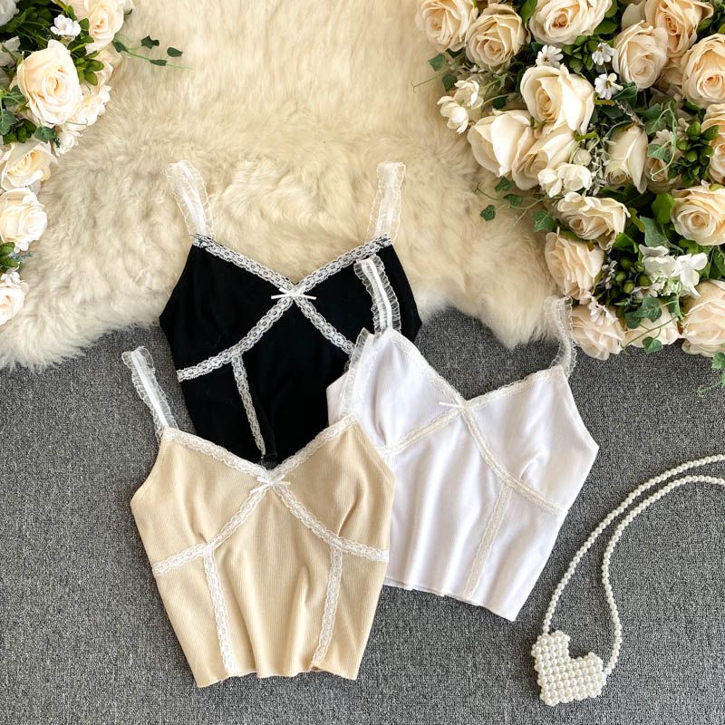 Fashion Simple Style Lace Camisole