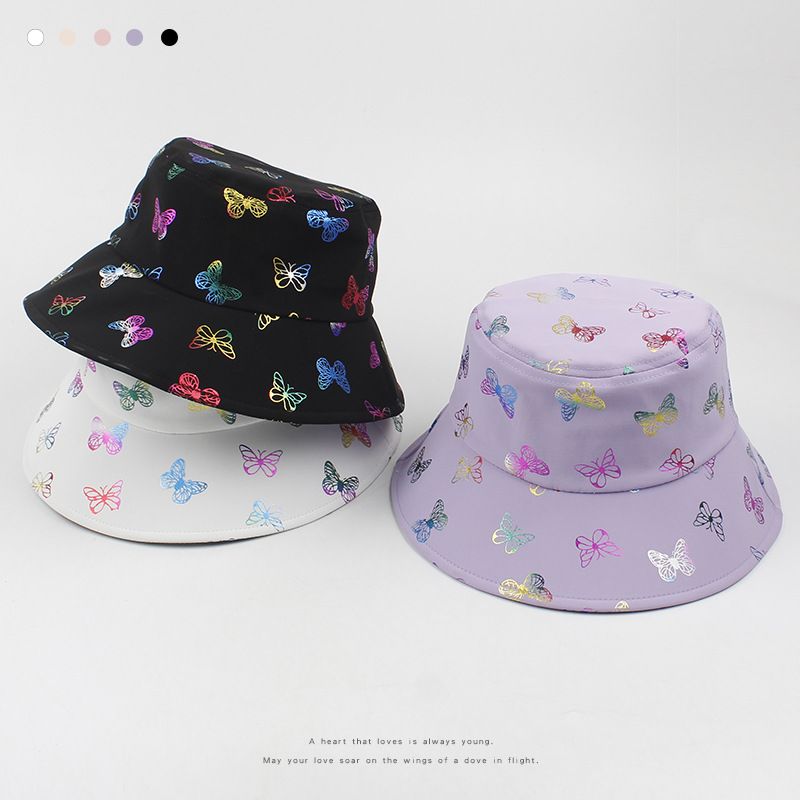 Sombrero De Pescador De Ocio De Mariposa Fina Coreana