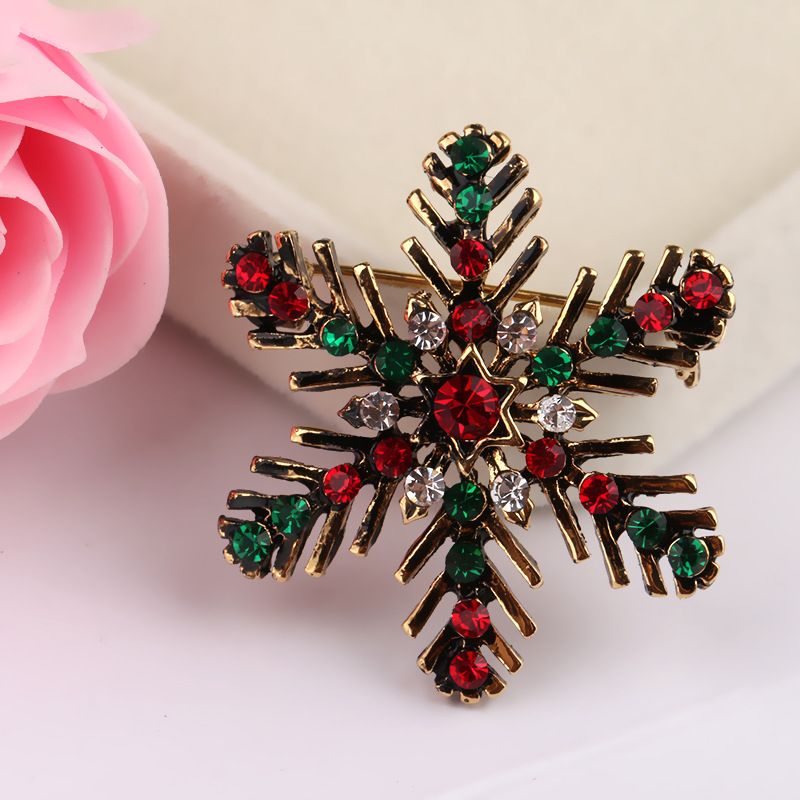 Christmas Snowflake Creative Brooch