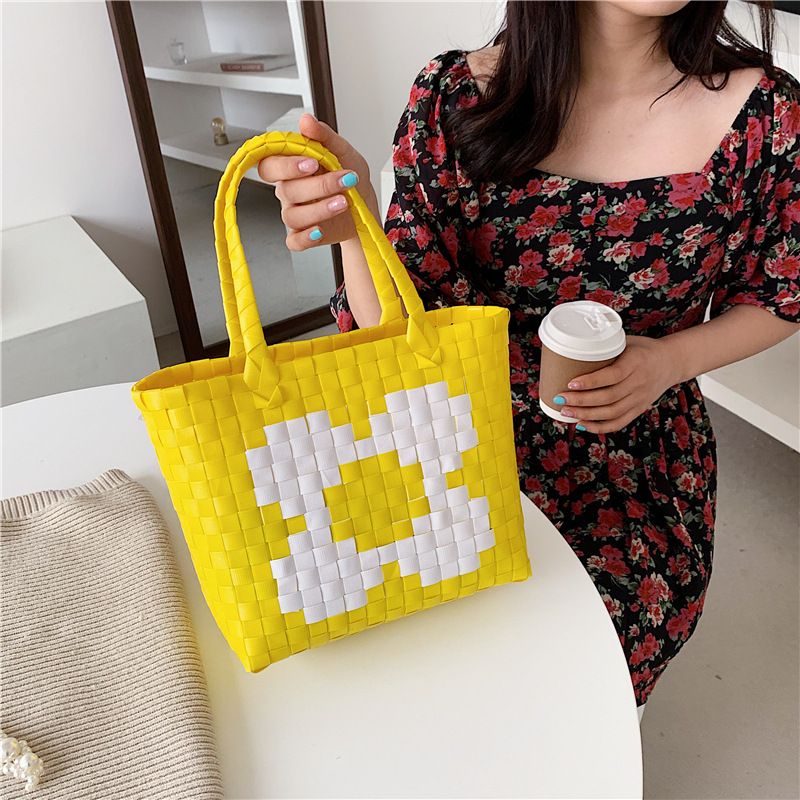 Fashion Color Woven Portable Bag