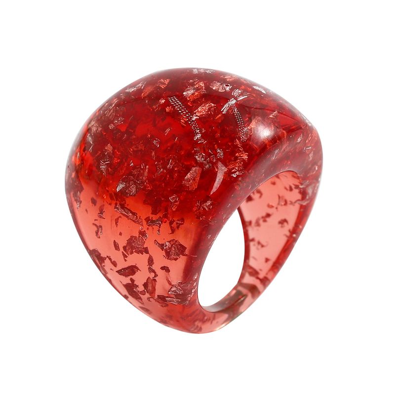 Fashion Acrylic Resin Colorful Ring