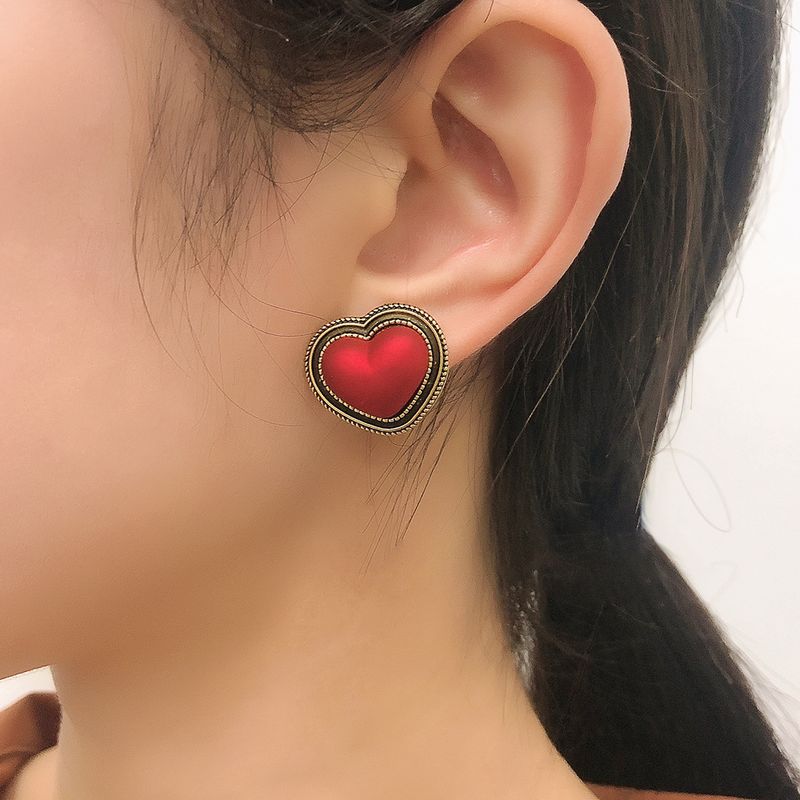Fashion Multicolor Retro Heart-shape Earrings
