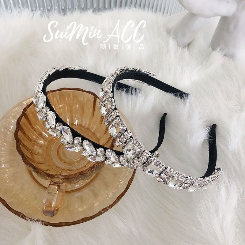 Korean Full Diamond Rhinestone Thin Headband