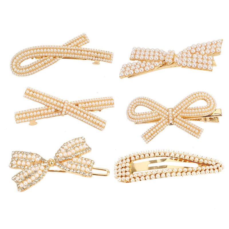 Fashion Retro Alloy Inlaid Pearl Headband