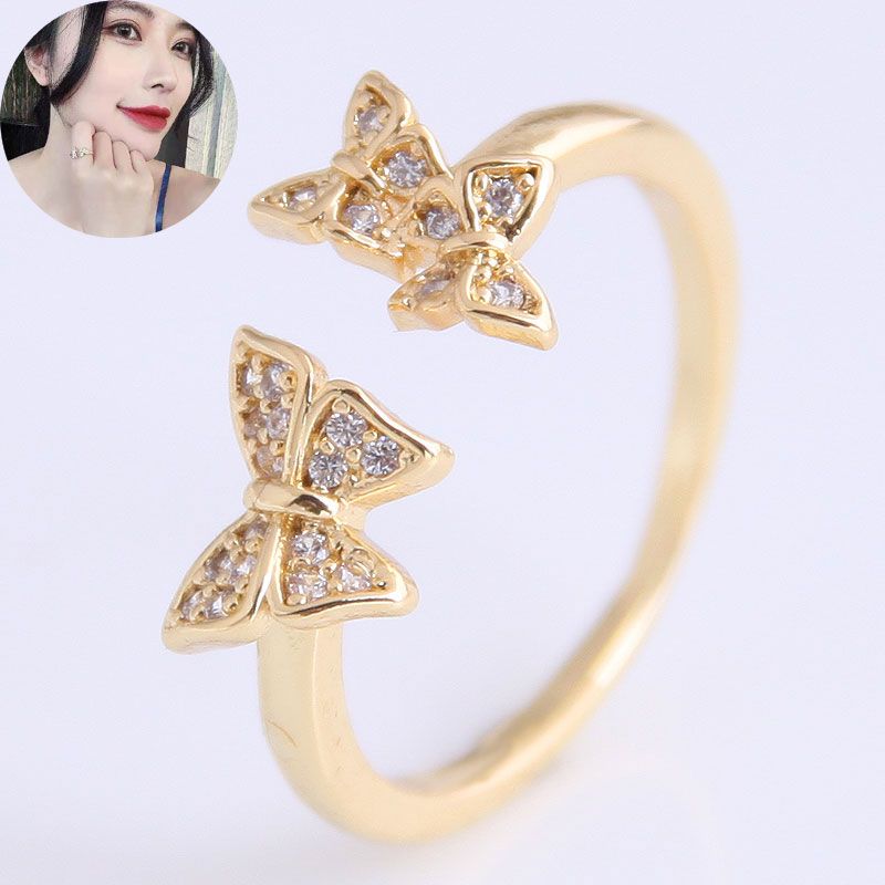 Korean Fashion Simple Butterfly Open Ring