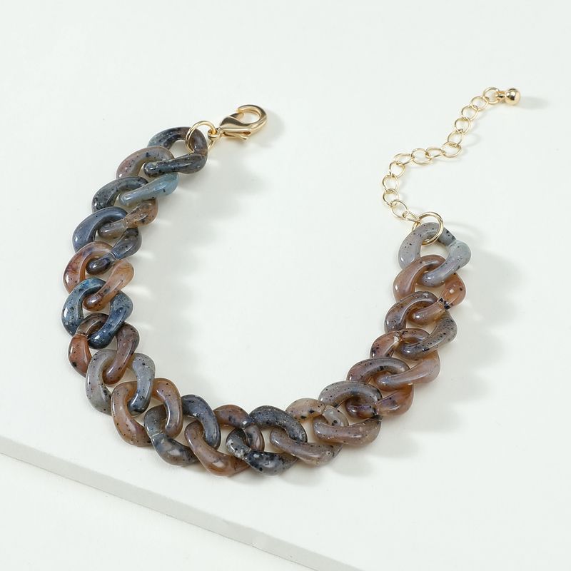 Fashion Imitation Natural Stone Resin Acrylic Bracelet