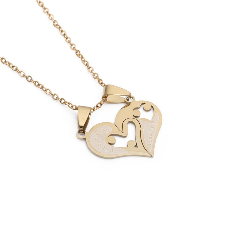 Full Cut Polished Heart Pendant Necklace