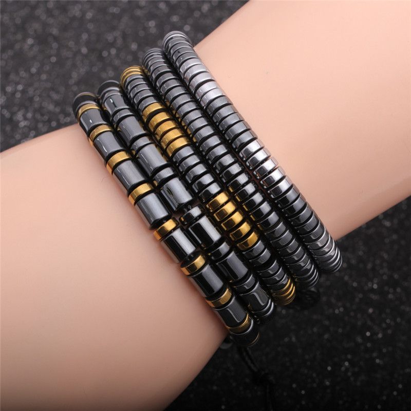 Black Gallstone Beaded Bracelet Wholesale