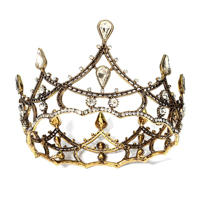 Baroque Retro Alloy Diamond Crown
