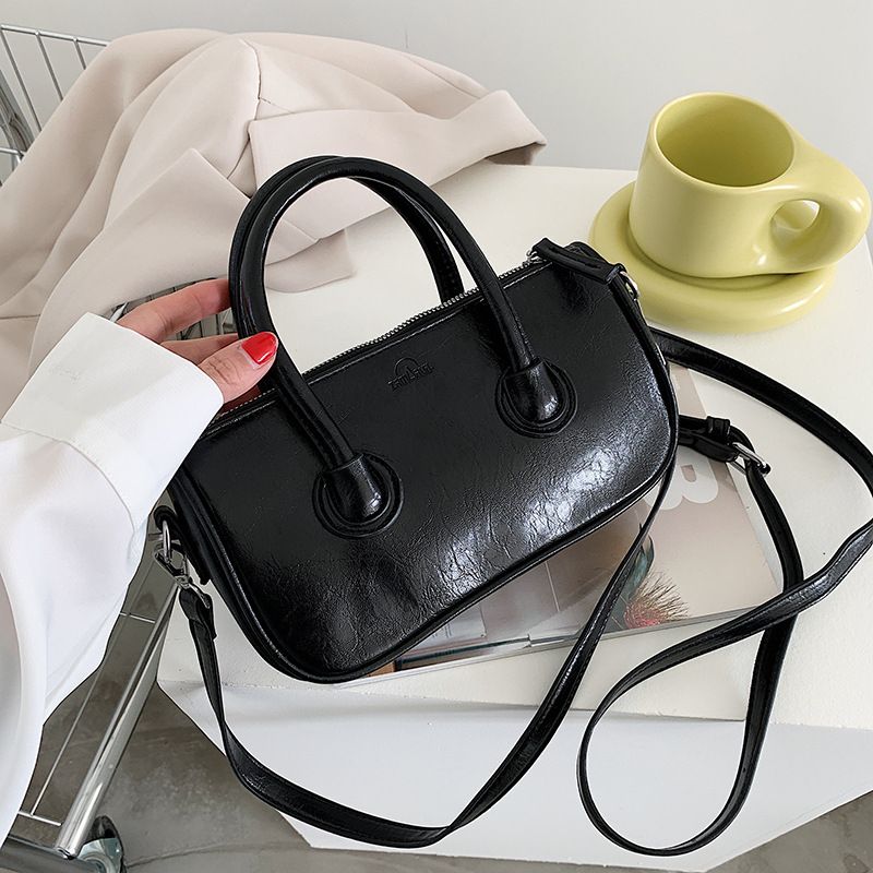 New Fashion Oil Wax Leather Shoulder Bag