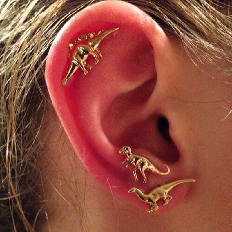 Fashion Dinosaur Earrings Three-piece Set Wholesale