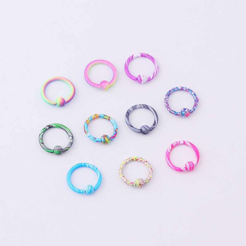 10-color Paint Water Pattern Multi-purpose Ring