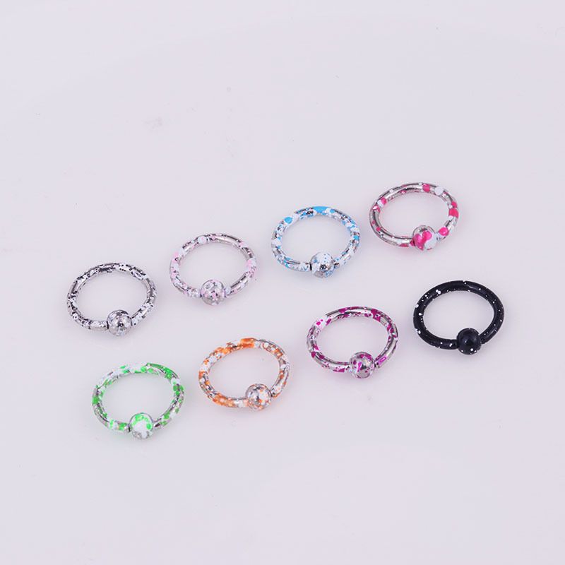 Hot Sale 8-color Paint Stainless Steel Body Piercing Jewelry