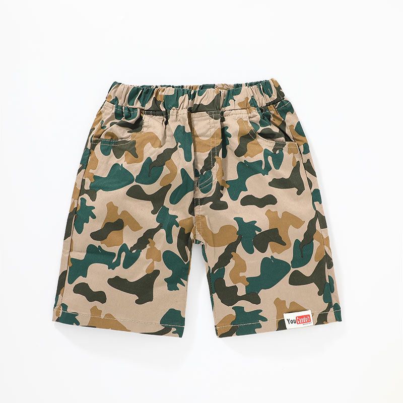 Summer Korean Casual Fashion Camouflage Shorts