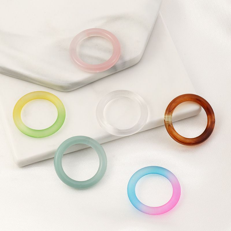 Wholesale Contrast Color Resin Ring