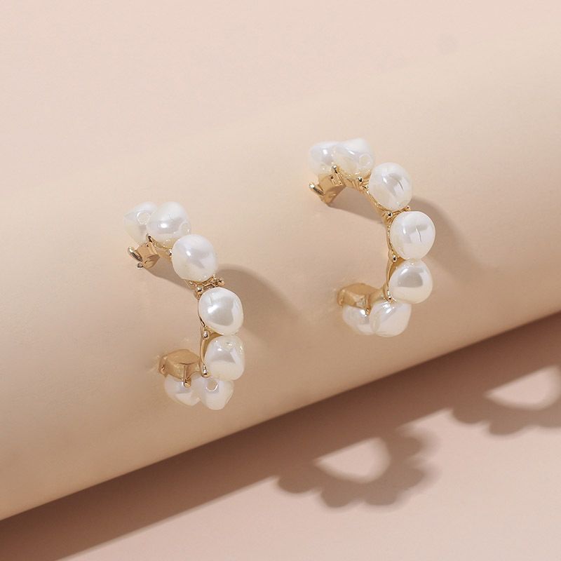 Baroque Pearl C-shaped Earring Wholesale