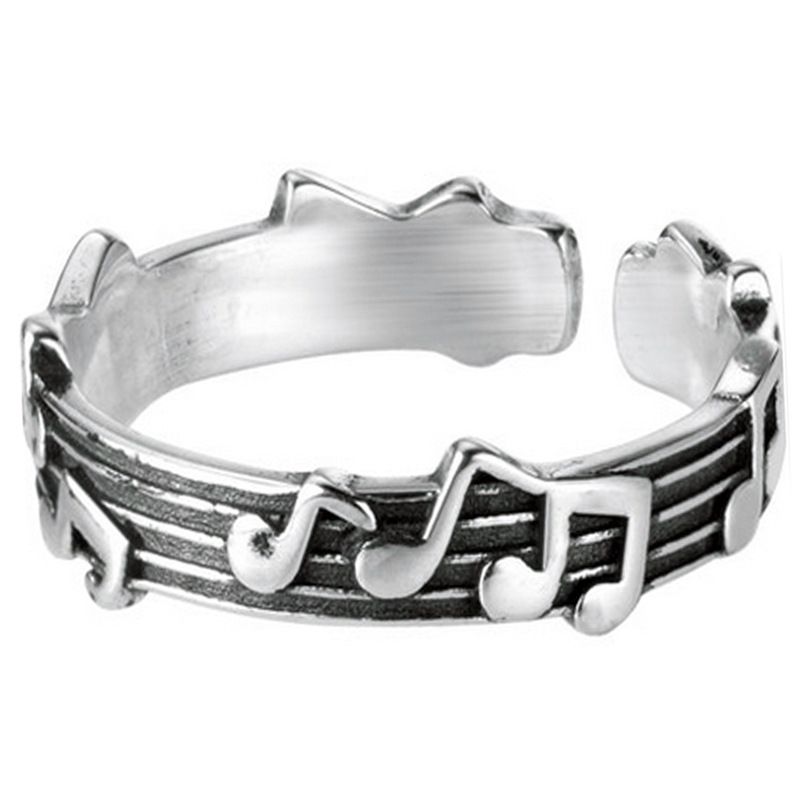 Musical Note Five-line Music Score Opening Adjustable Ring