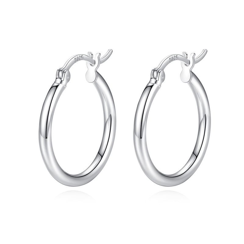 Simple Semicircle Silver Earring Wholesale