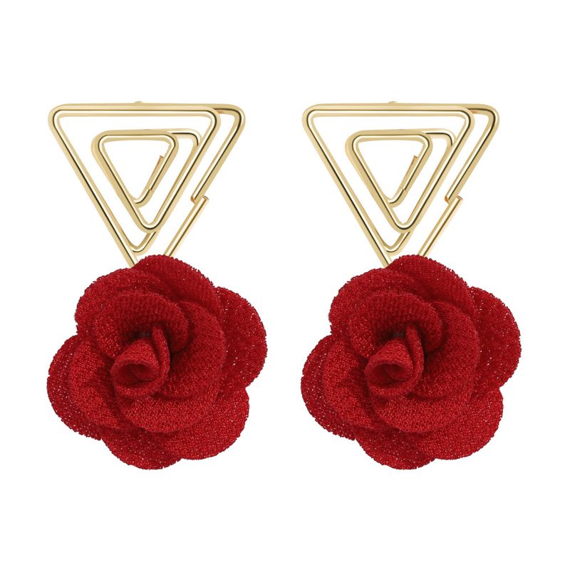 Korea New Retro Triangle Earrings