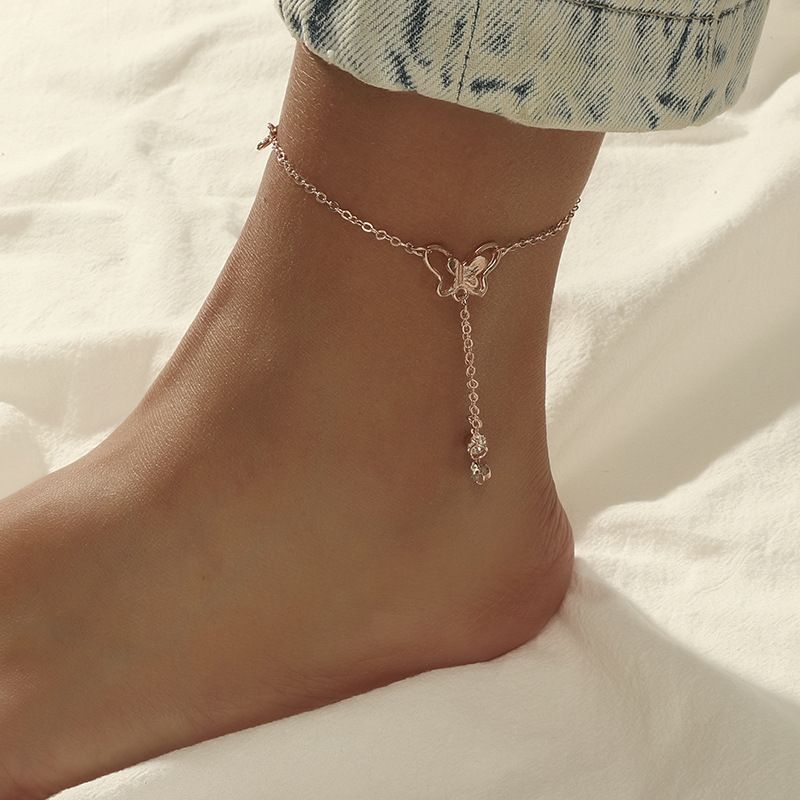 Simple Fashion Tassel Butterfly Anklet