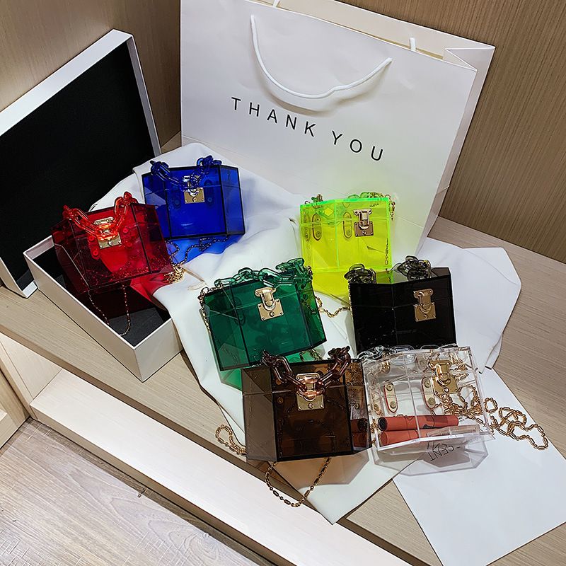 New Fashion Transparent Portable Box Acrylic Bag