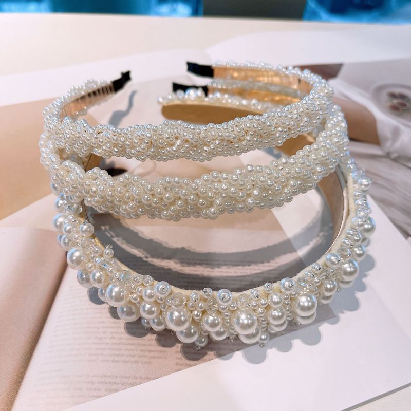 Diadema Nupcial De Perlas Retro Coreana