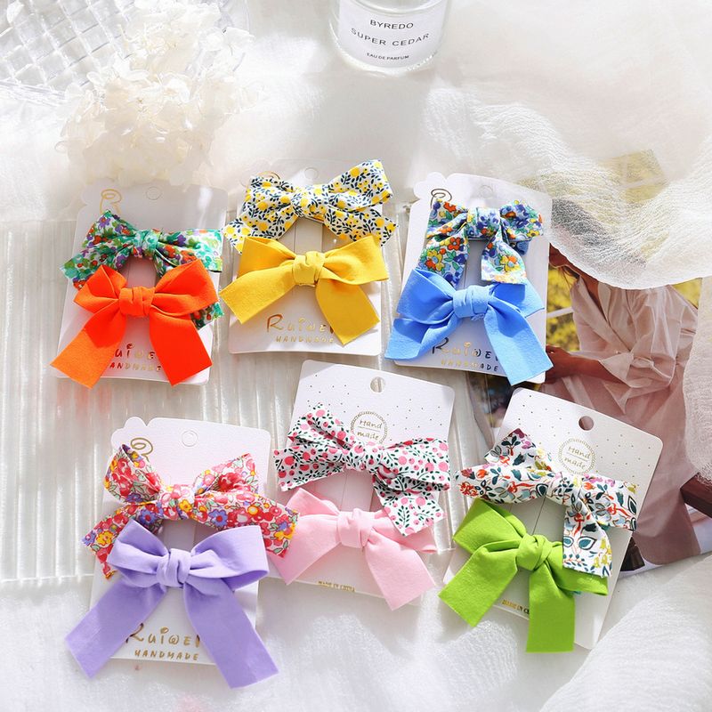 Cute Floral Bow Hairpin