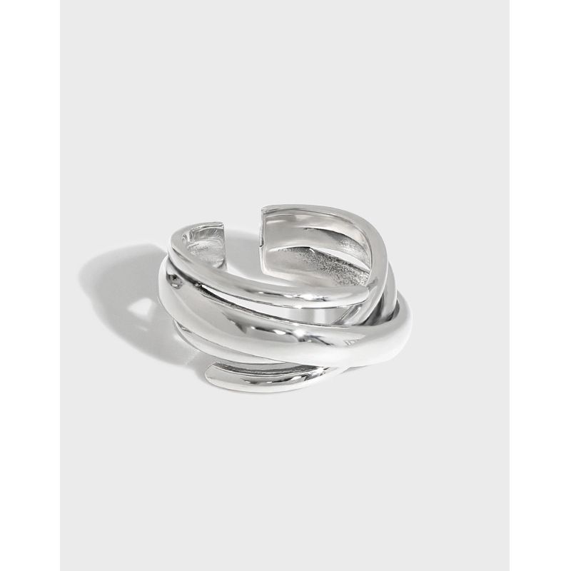 Korean Sterling Silver Multilayer Winding Ring