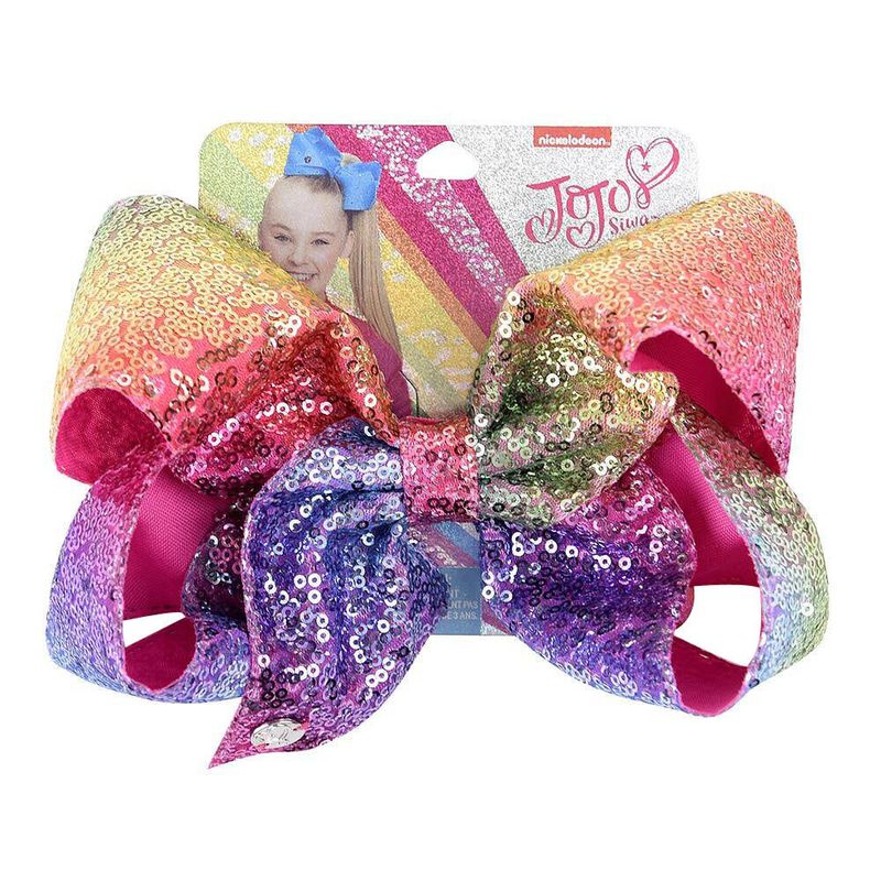 New Cute Sequins Gradient Big Bow Hairpin