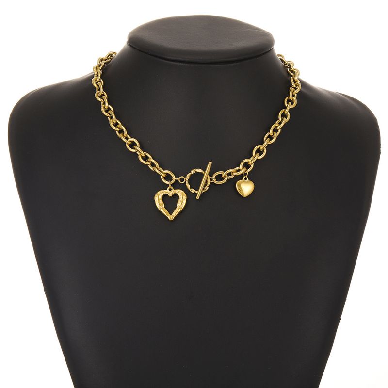 Fashion Heart-shape Thick Chain Necklace Wholesale