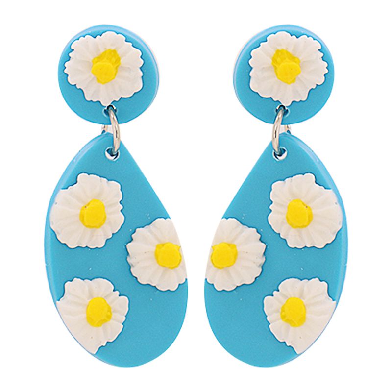 Simple Acrylic Geometric Flower Earrings Wholesale