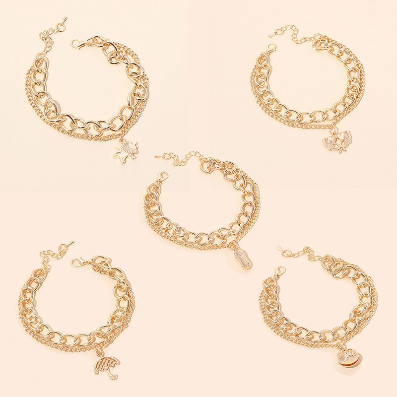 Fashion Metal Multi-layer Bracelet Set