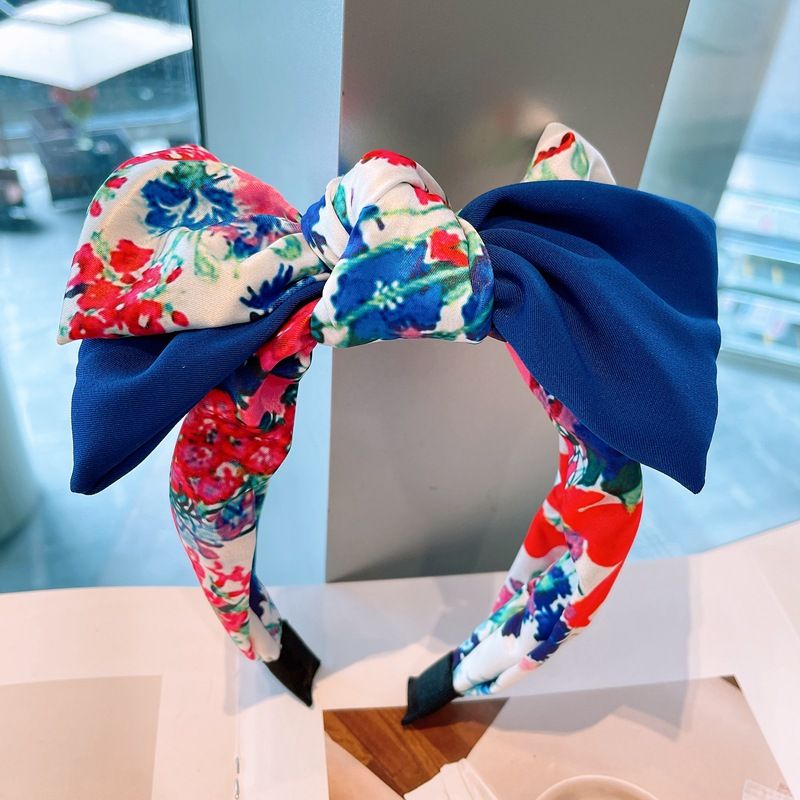 Fashion Big Flower Color Matching Headband