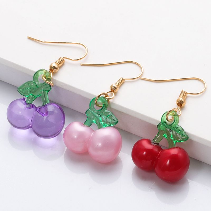 Korean Small Cherry Fruit Earrings Wholesale