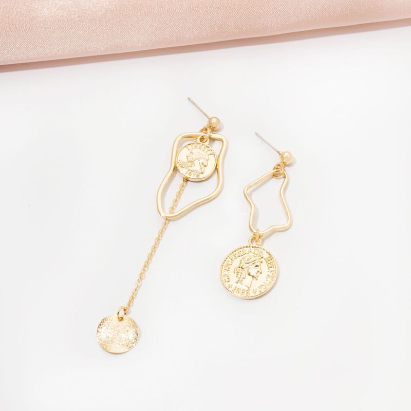 Fashion Asymmetric Geometric Alloy Earring Wholesale