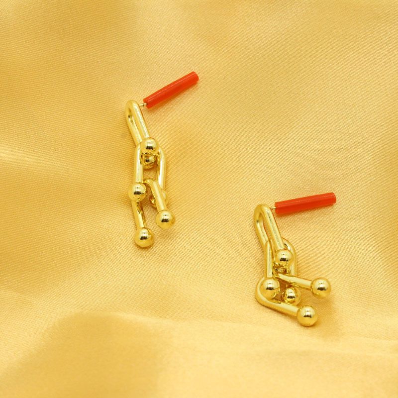 Fashion Bamboo Joints Alloy Earrings Wholesale