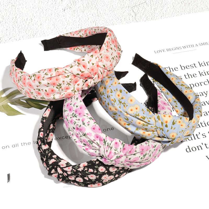 Korea Floral Knotted Hair Band