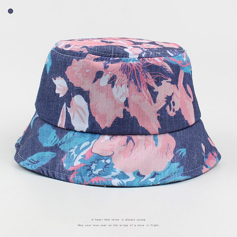 Fashion Short Brim Printing Fisherman Hat