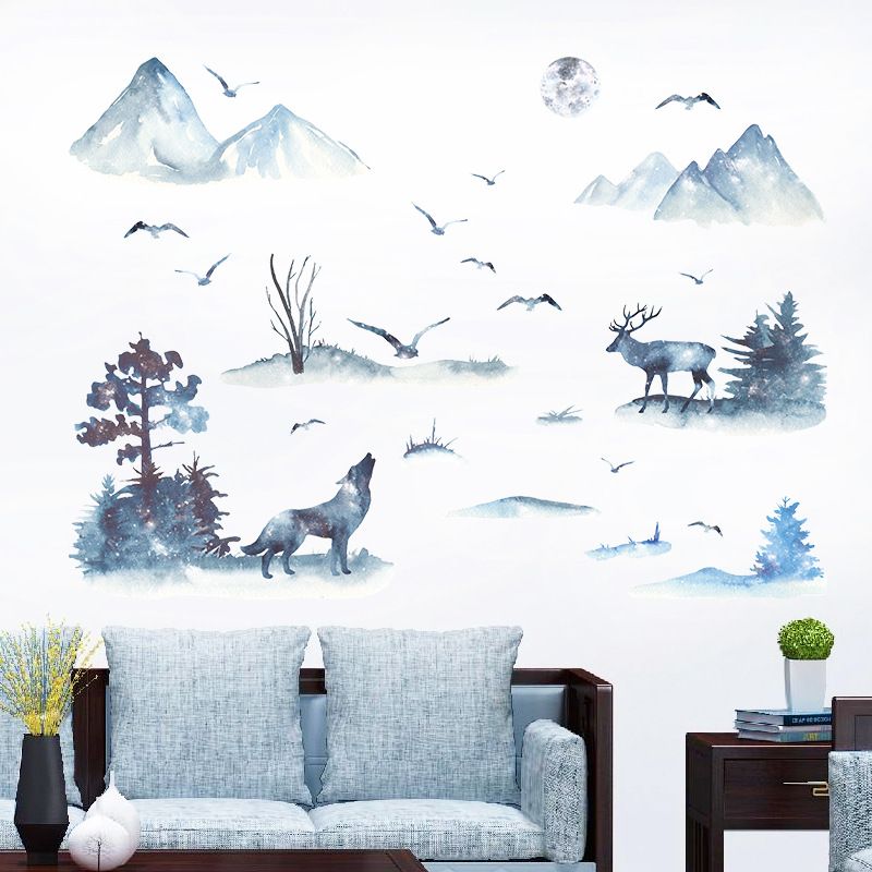 Fashion Chinese Style Landscape Painting Wall Stickers Wholesale