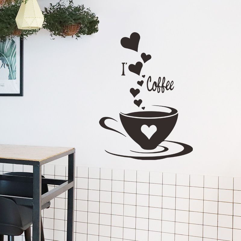 Fashion Solid Color Coffee Wall Stickers Wholesale
