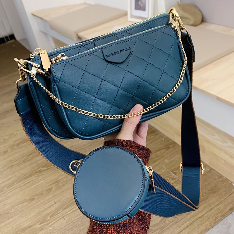 Fashion Three-in-one Chain Shoulder Messenger Small Square Bag Wholesale