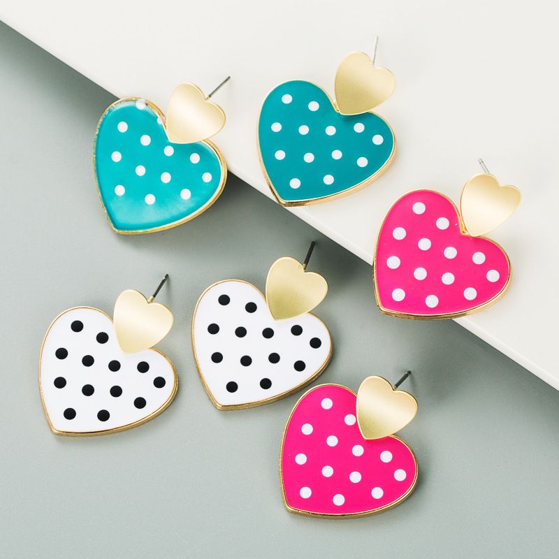 Fashion Multi-layer Alloy Heart-shape Earrings Wholesale