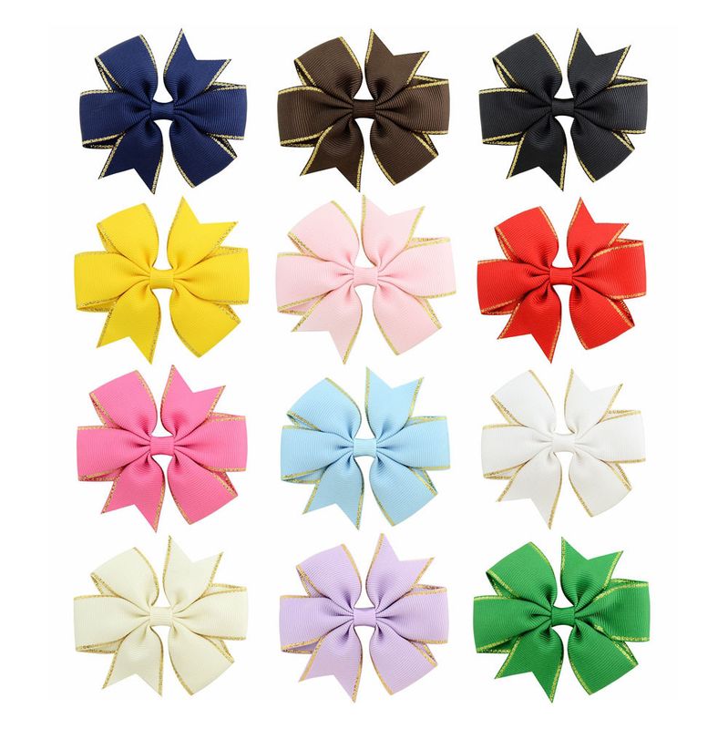 Korean Fashion Ribbon Bow Hairpin Set